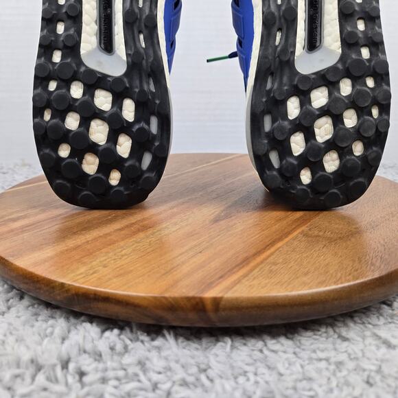 Adidas Men 12 Ultra Boost 4.0 Hi Res Blue Knit Athletic Gym Trainer Running Shoe - Picture 10 of 12